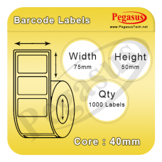 Barcode Label coated DT..