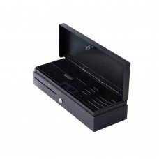 FLIP TOP CASH DRAWER 6B8C TRAY, RJ11 BLACK 24V 1A W/MICROSWITCH W/O LOCKALABLE