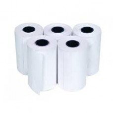 Thermal POS receipt (Cash Register) Roll-55gsm, 76mmX20mtr.,100 Rolls each box,White,1 ply