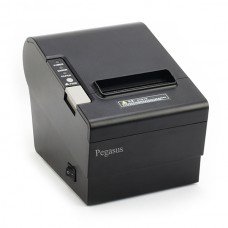 Pegasus PR8001 Thermal POS Printer,250mm/s,ESC/POS,Drawer Port,autoCutter,USB + Wireless,UK Pin,PSU,English,Dark Gray,Thermal